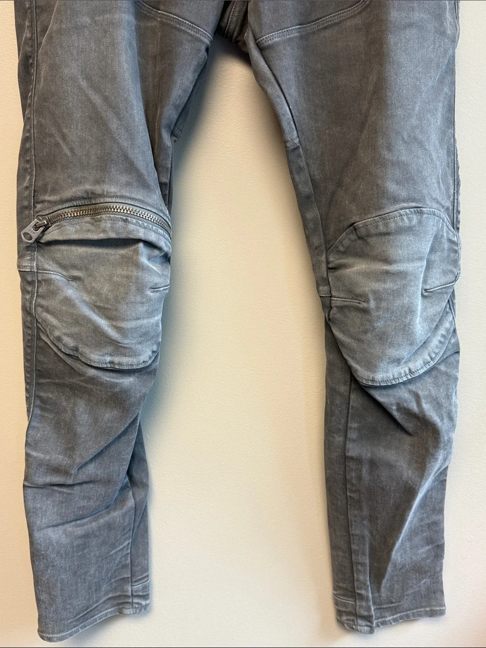 G-Star Raw 5620 3D Zip Knee Super Slim Jeans Gray 34x32 Stretch